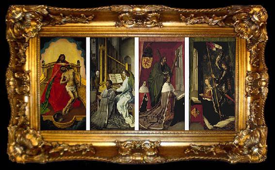 framed  Hugo van der Goes The Trinity Altarpiece, ta009-2